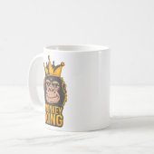 MonkeyKing Moderne Coole Typografie Name Foto Tass Kaffeetasse (Vorderseite Links)