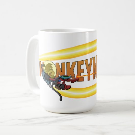 Monkeynauts Tasse (Vorderseite Links)