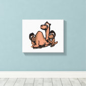 Monkeys And The Camel Leinwanddruck (Insitu (Holzboden))