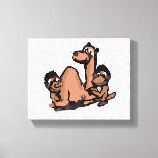 Monkeys And The Camel Leinwanddruck