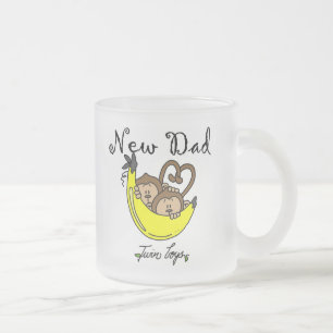 Monkeys Vater der Doppeljungen-T-Shirts und der Mattglastasse