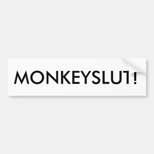 MONKEYSLUT! AUTOAUFKLEBER (Vorne)