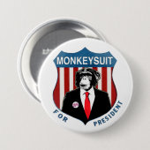 Monkeysuit für Präsidenten Button (Vorne & Hinten)