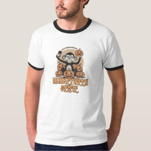 Monkeyween Selfie – Vintage Halloween  T-Shirt