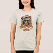 Monkeyween Selfie – Vintage Halloween Tri-Blend Shirt (Vorderseite)