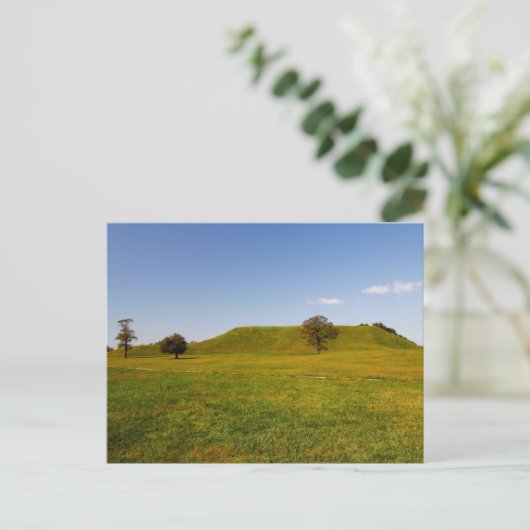 Monks Mound, Collinsville, Illinois Postkarte (Stehend Vorderseite)