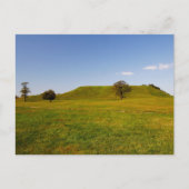 Monks Mound, Collinsville, Illinois Postkarte (Vorderseite)