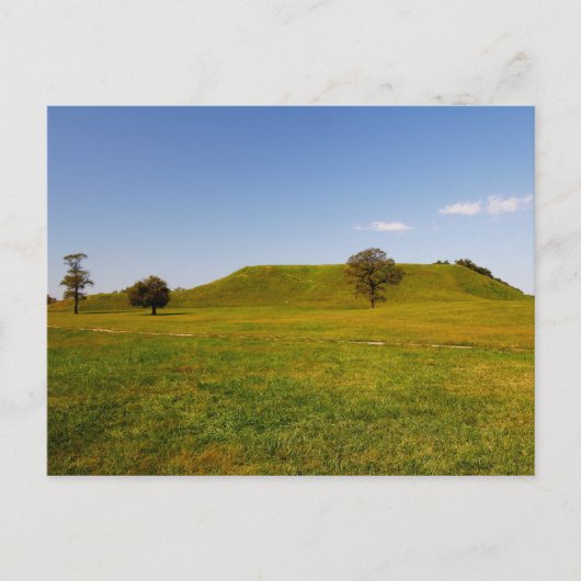 Monks Mound, Collinsville, Illinois Postkarte (Vorderseite)