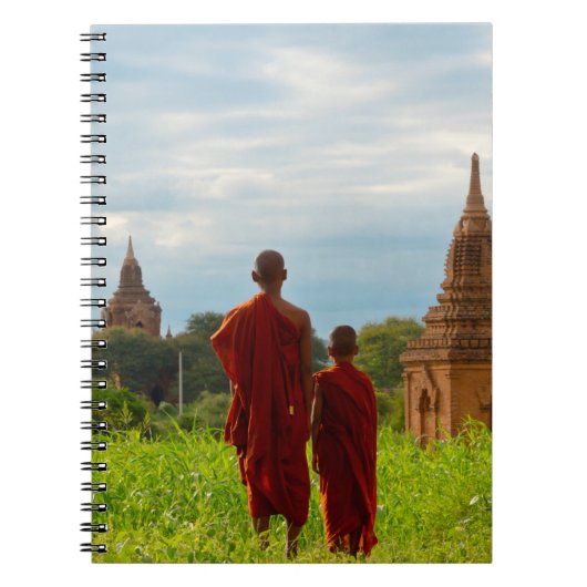 Monks with Ancient Temples Notizblock (Vorderseite)