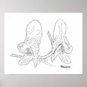 Monkshood Illustration Poster (Vorne)