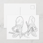 Monkshood Illustration Postkarte (Vorne/Hinten)