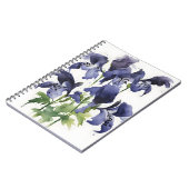 Monkshood - Watercolor flowers Notizblock (Linke Seite)