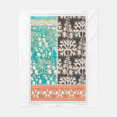 Monkshood wolfsbane Pflanze Art nouveau verneuil Fleecedecke (Vorderseite)