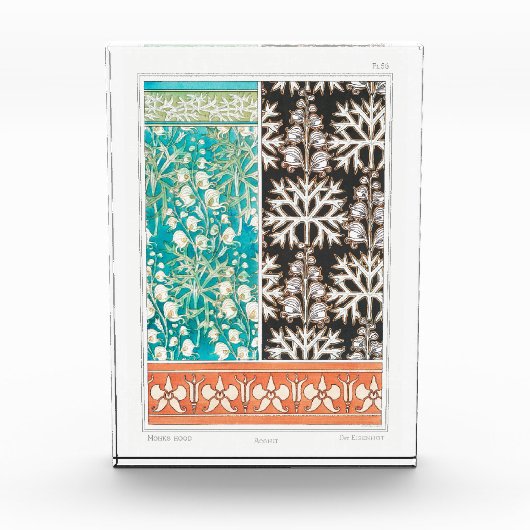 Monkshood wolfsbane Pflanze Art nouveau verneuil Fotoblock (Vorderseite)