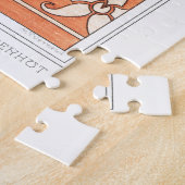 Monkshood wolfsbane Pflanze Art nouveau verneuil Puzzle (Seite)