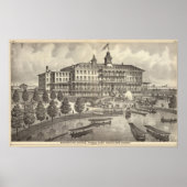 Monmouth House, Spring Lake Beach, New Jersey Poster (Vorne)