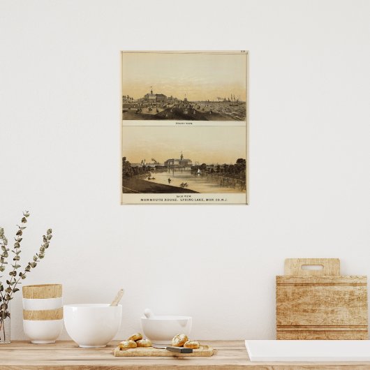 Monmouth House, Spring Lake, NJ Poster (Küche)