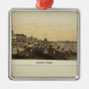 Monmouth House, Spring Lake, NJ Silbernes Ornament