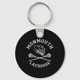 Monmouth Lacrosse Vintage abgenutzt Retro Lax Schlüsselanhänger