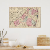Monmouth Landkreis, NJ Poster (Küche)