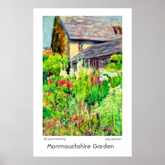 Monmouthshire Garden Poster oder drucken (Vorne)
