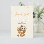 Monmy to Beat Flat Danke Karte (Stehend Vorderseite)