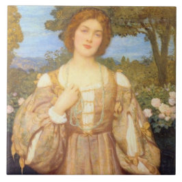 Monna Giovanna (von Edward Robert Hughes) Fliese