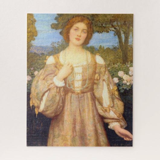 Monna Giovanna (von Edward Robert Hughes) Puzzle (Vertikal)