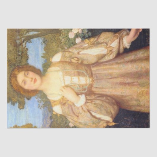 Monna Giovanna (von Edward Robert Hughes) Seidenpapier (Vorderseite)