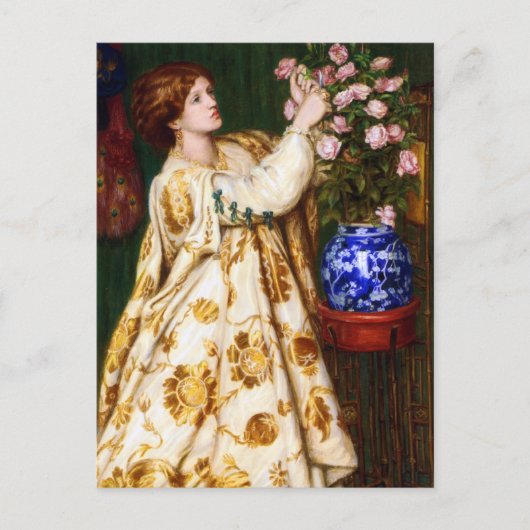 Monna Rosa Dante Gabriel Rossetti Postkarte (Vorderseite)