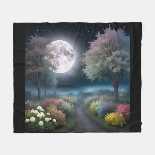 Monnlight Midnight 1 Fleecedecke (Vorderseite (Horizontal))