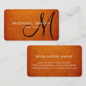 Mono Amber (SAE-ECE), Lederschau Visitenkarte (Vorne/Hinten)