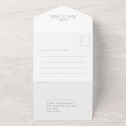 Mono-Bräune All In One Einladung (Außenbereich)