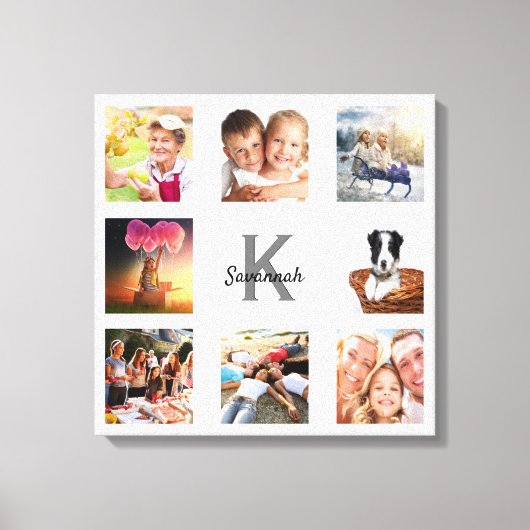 Mono-Foto-Collage Leinwanddruck (Vorderseite)