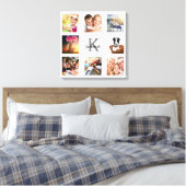Mono-Foto-Collage Leinwanddruck (Insitu (Schlafzimmer))