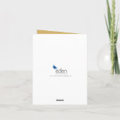 Mono-Foto Dankeskarte (Rückseite)