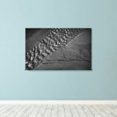 Mono-Foto von Wasseraufschlägen Leinwanddruck (Insitu (Holzboden))