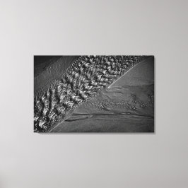 Mono-Foto von Wasseraufschlägen Leinwanddruck