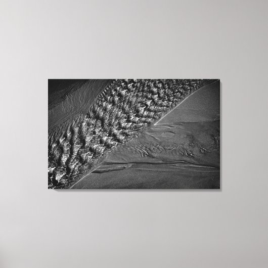 Mono-Foto von Wasseraufschlägen Leinwanddruck (Vorderseite)