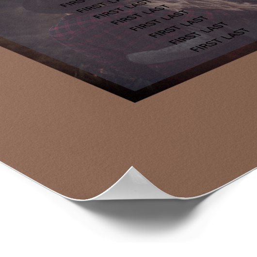 Mono-Gramm-Seekarte Poster (Ecke)