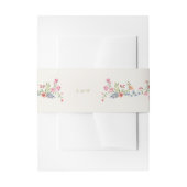 Mono-Hochzeit der Frühlingsblumenarme Einladungsbanderole (Vorderseite Beispiel)