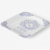 Mono-Hochzeit Pappteller (Gewinkelt)