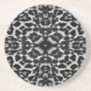 Mono-Kaleidoskop-Leopardenmuster Untersetzer