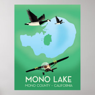 Mono Lake, Mono County, California Reiseplakat Poster