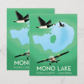 Mono Lake, Mono Landkreis, California travel poste (Vorne/Hinten)
