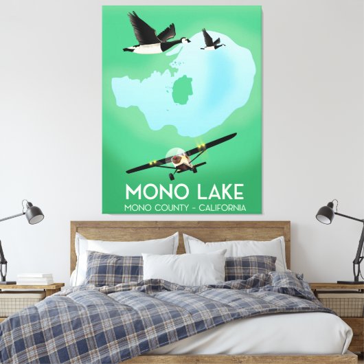 Mono Lake, Mono Landkreis, California travel poste Leinwanddruck (Insitu (Schlafzimmer))