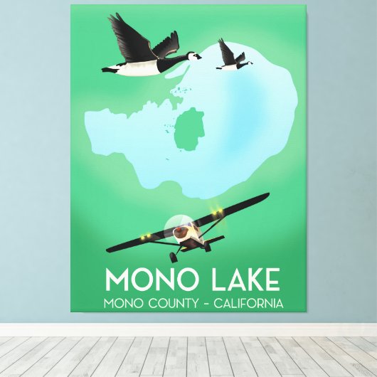 Mono Lake, Mono Landkreis, California travel poste Leinwanddruck (Insitu (Holzboden))