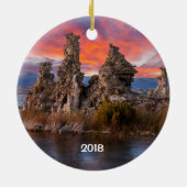 Mono Lake Sunset Keramik Ornament (Hinten)