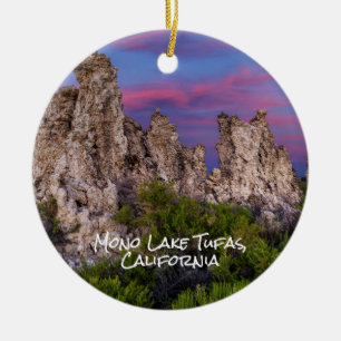 Mono Lake und Tufa-Türme an der Südseite Keramik Ornament