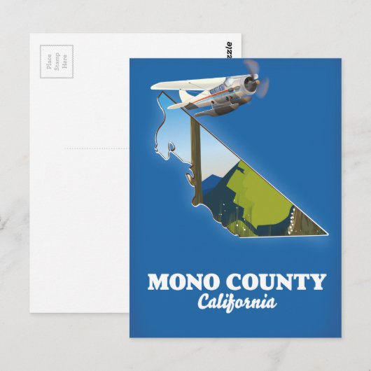 Mono Landkreis California Karte (Vorne/Hinten)